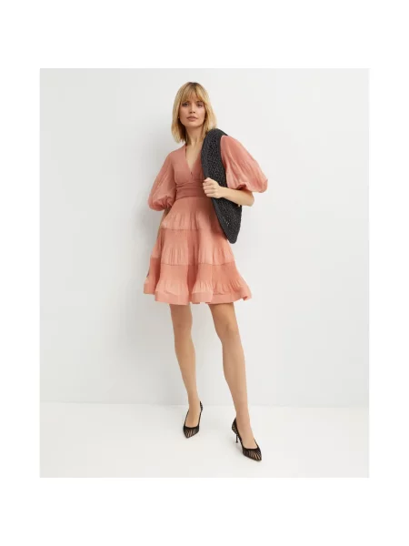 Sukienka mini Zimmermann pomarańczowa