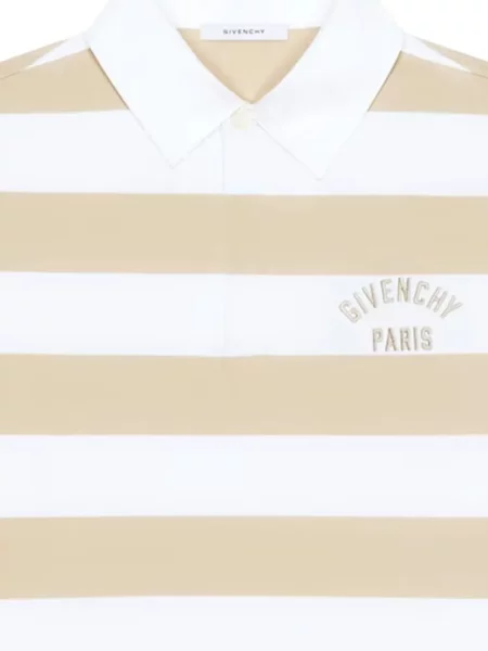 Tricou polo Givenchy cu broderie cu dungi