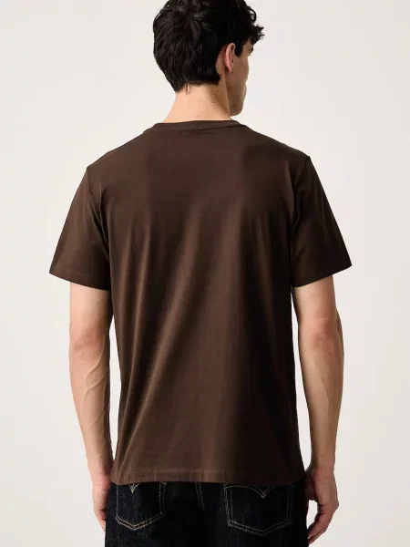 T-shirt o kroju regular fit z okrągłym dekoltem model EVOLUTION' The North Face brązowa