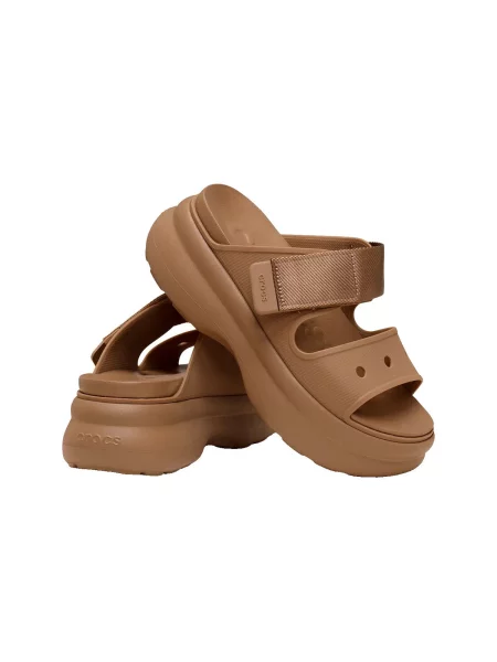 Pantofi Crocs cu bretele maro
