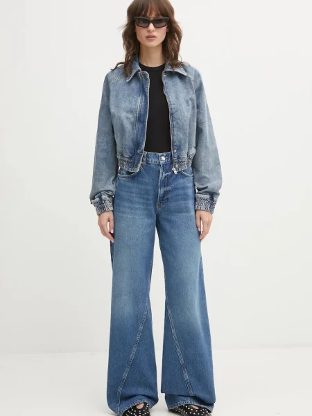 Hugo Blue kurtka jeansowa Gibiusa_B przejściowa niebieski