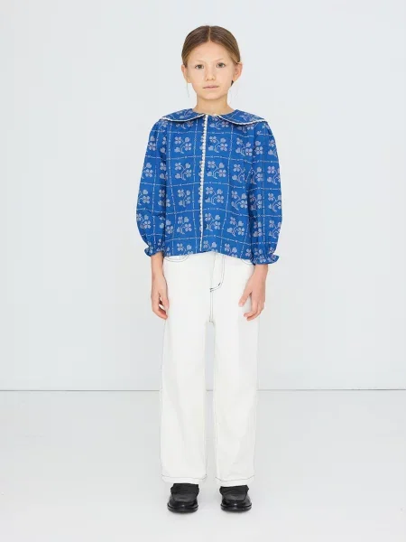 Tinycottons блузка дитяча DOTS FLOWERS BLOUSE