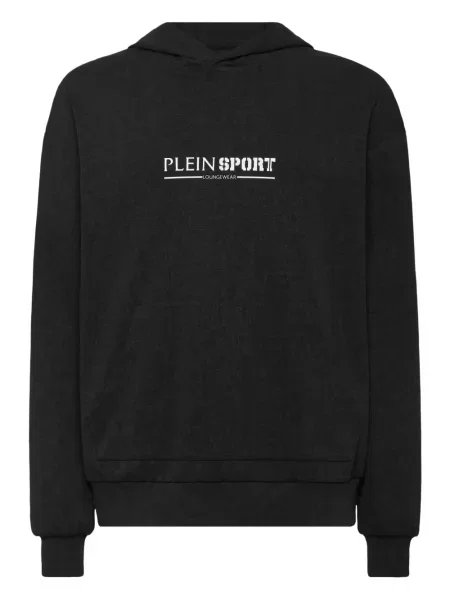 Hanorac cu glugă Plein Sport negru