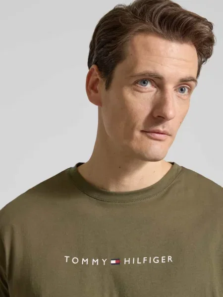 T-shirt o kroju regular fit z czystej bawełny Tommy Hilfiger