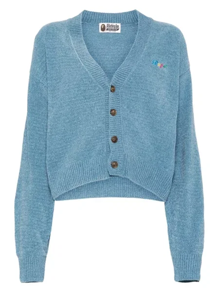 Haftowany kardigan A Bathing Ape® niebieski