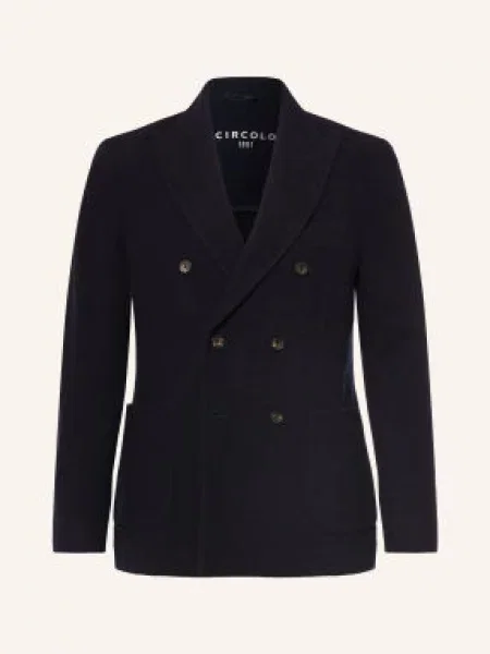 Circolo Sako Slim Fit S Merino Vlnou tmavě modrá
