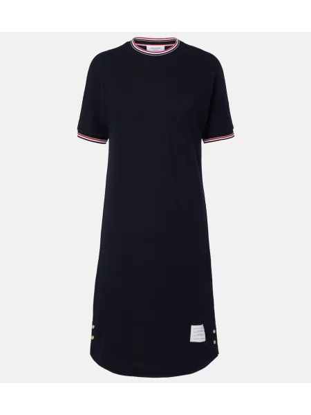 Rochie tip cămașă Thom Browne albastru