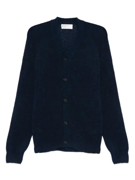Vlněný kardigan Universal Works modrý