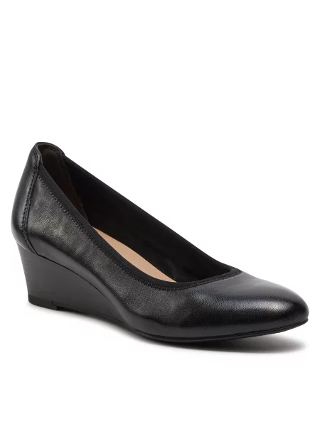 Туфлі Tamaris Black Leather чорні