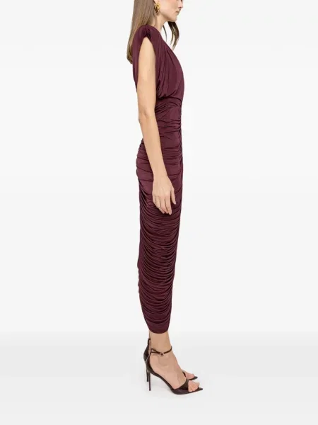 Rochie midi Nissa până la genunchi de costum violet