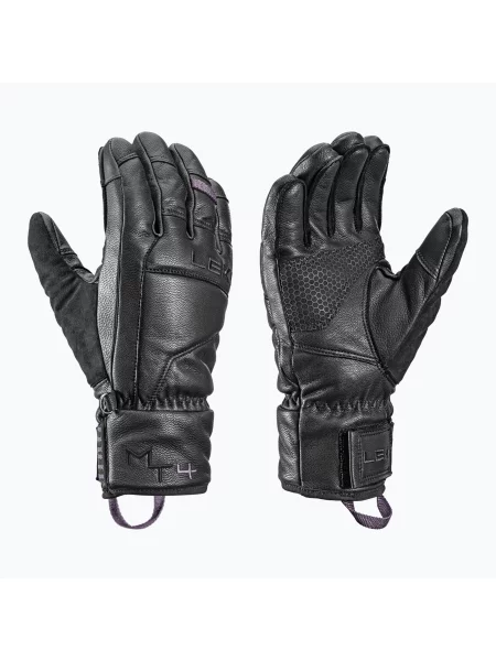 Лижні рукавички LEKI Montera Prime black/blackberry gray чорні