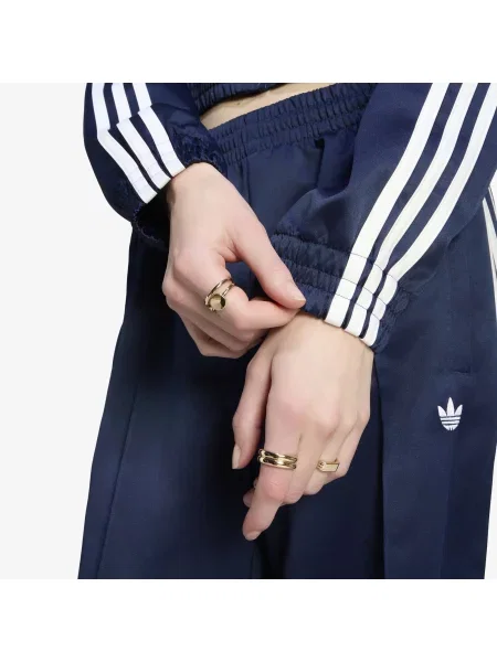 Μπουφάν adidas Satin Sst Jacket Night Indigo/ White M λευκό