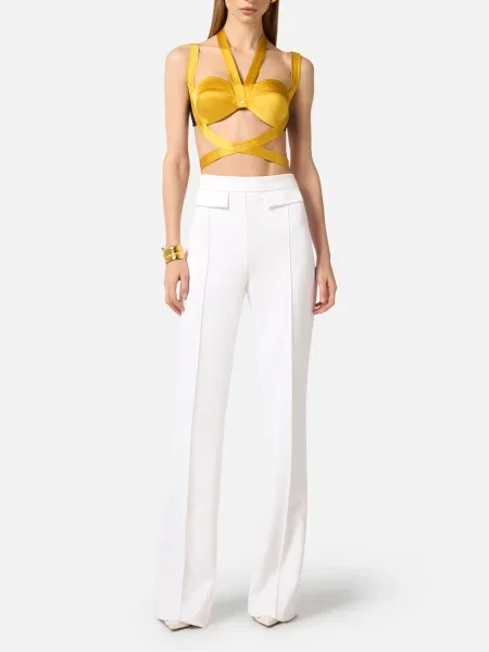 Брюки Elisabetta Franchi белые