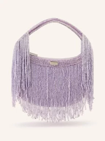 Marc Cain Kabelka Mini S Ozdobnými Korálky purple heather fialová