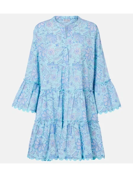 Rochie florală Juliet Dunn cu model floral albastru