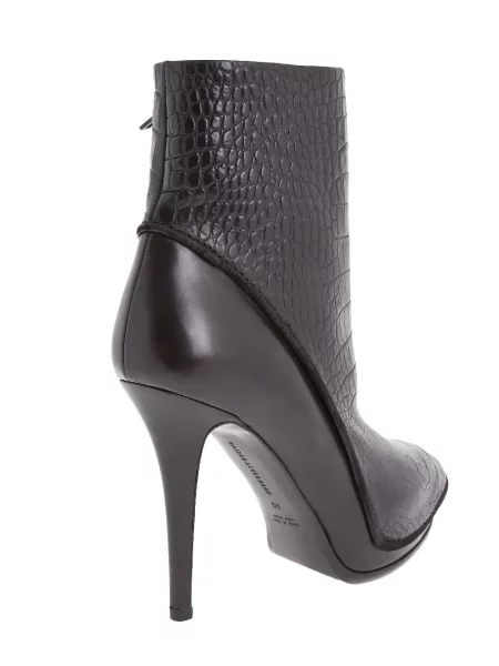 Cizme scurte Haider Ackermann cu platformă negru