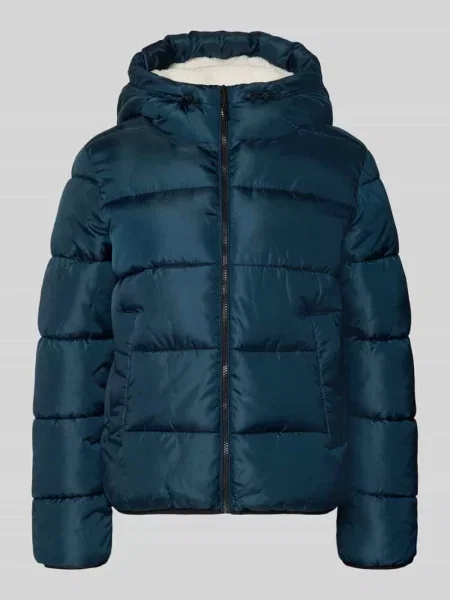 Regular Fit pikowana kurtka z przeszyciem z logo Tom Tailor Denim