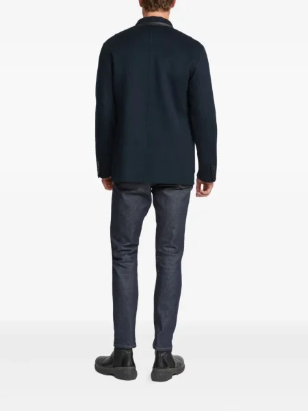 Vlněné sako Yves Salomon modré