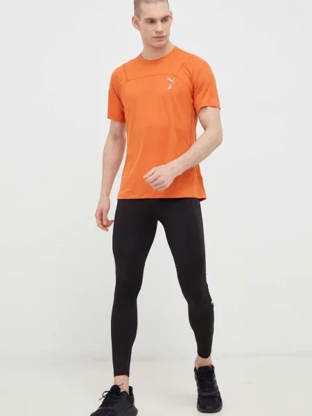 Kratka majica za tek Puma Seasons oranžna