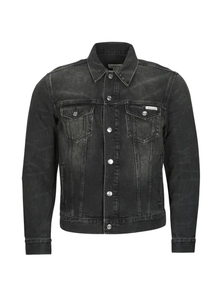 Geacă de blugi Calvin Klein Jeans negru