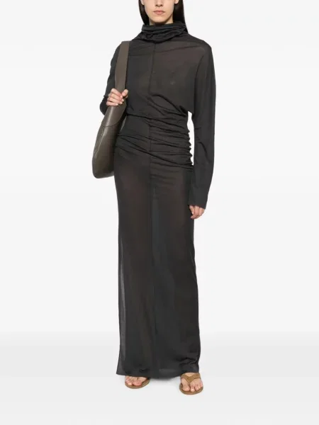 Rochie maxi Soeur cu volane gri