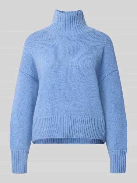 Sweter o kroju relaxed fit z mieszanki żywej wełny w imitacji dzianiny Lanius