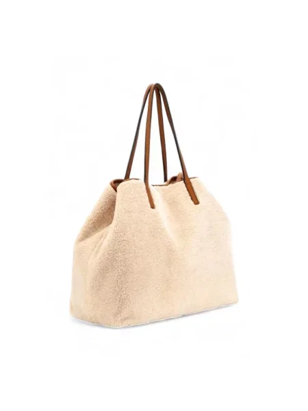 Guess torebka VICTTORIA beżowy