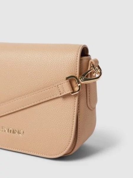 Torebka z aplikacją z logo model ‘BRIXTON’ Valentino Bags beżowa