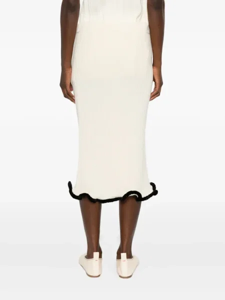 Fustă midi Jil Sander până la genunchi