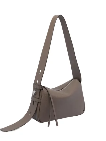 Δερμάτινη δερμάτινη τσάντα Tory Burch καφέ