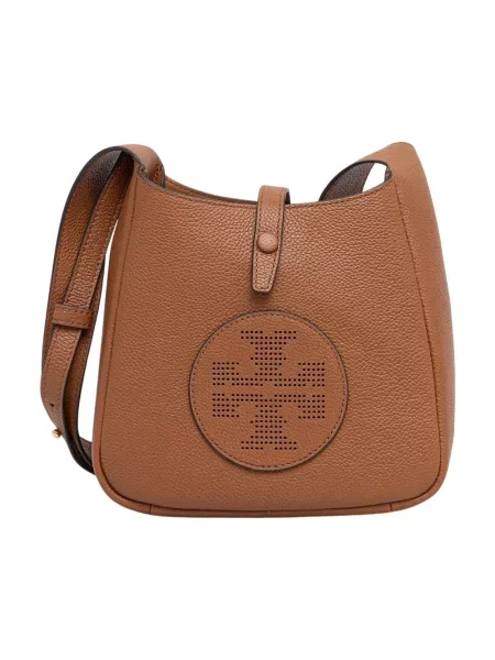 Torebka crossbody Tory Burch skórzana brązowa