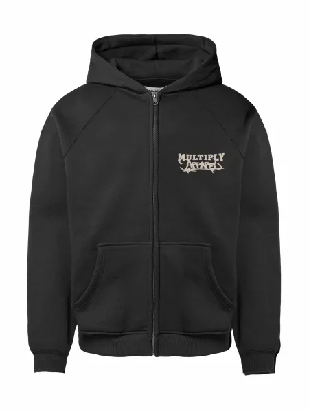 Multiply Apparel Hanorac Scholar kitt / negru alb