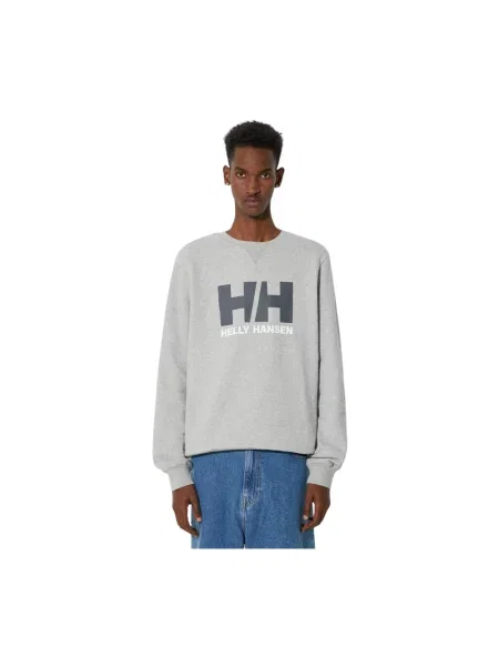 Bluza z kapturem Helly Hansen z logo szara