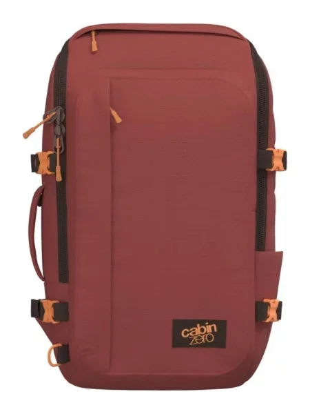 CabinZero Adventure 32 l sangria red turistický batoh červený
