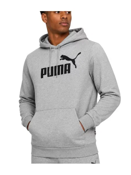 Bluza sportowa z kapturem dresowa PUMA ESS Big Logo czarna
