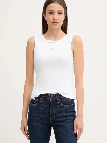 Топ Calvin Klein Jeans бяло