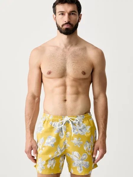 BOSS pantaloni scurți de baie pentru bărbați Discus galben