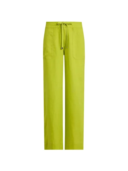 Pantaloni Lauren Ralph Lauren cu cordon verde