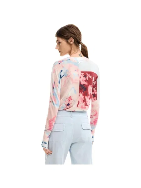Pulover Desigual roz