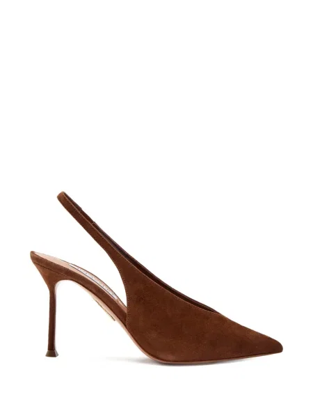 Pantofi cu toc Aquazzura slingback maro
