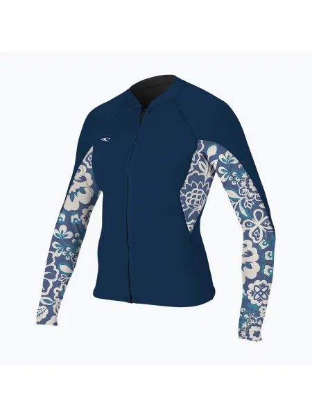 Olcsóbban. Női neoprén dzseki O'Neill Bahia mm Full-Zip francia navy/christina flor. Méret: 10 kék