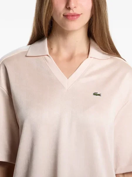 Rochie Lacoste din jacard roz