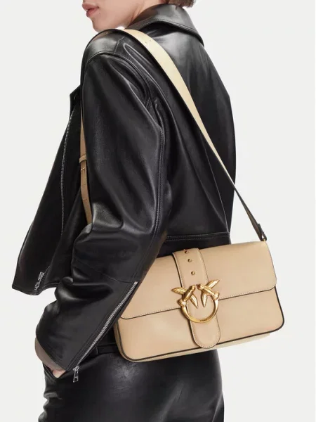 PINKO Torebki Kobieta ONE SIZE Love Bag Slouchy beżowy