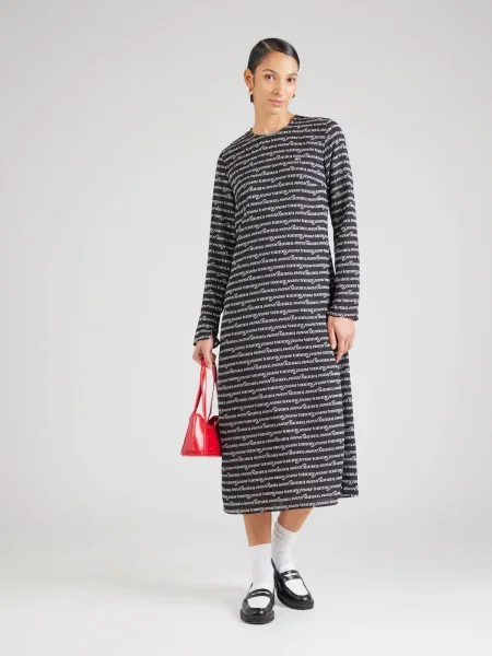 Tommy Jeans Rochie negru alb