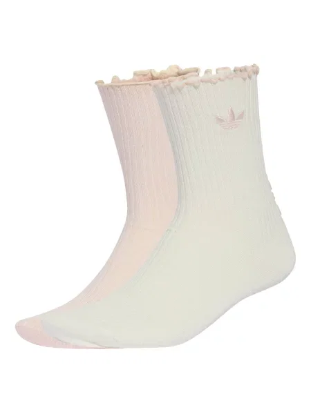 ADIDAS ORIGINALS Șosete ROSES CREW 2 PAIRS roz pudră / murdar alb
