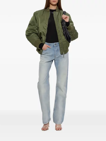 Geacă bomber Off-white cu autograf alb