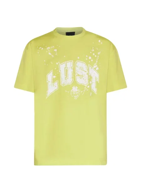 Tricou John Richmond cu imagine galben