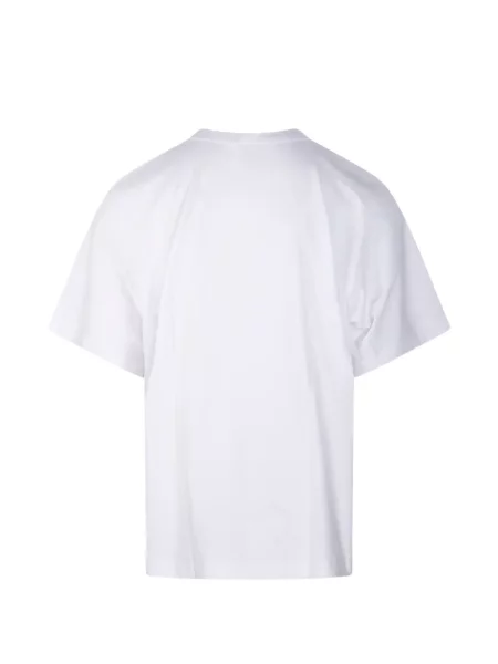 Tricou Comme Des Garçons Shirt asimetric alb