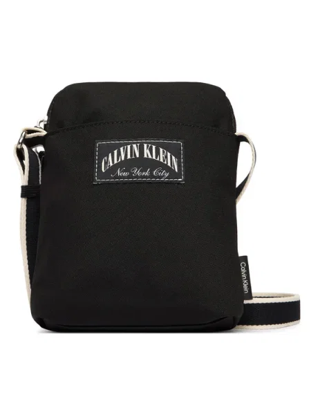 Geantă crossover Calvin Klein Graphic Capsule Reporter negru