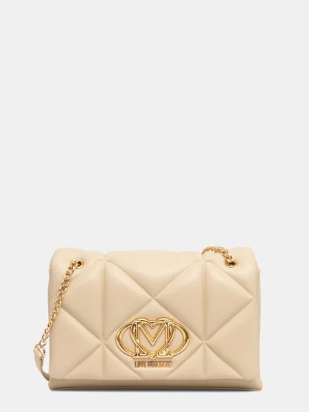 Geantă LOVE MOSCHINO Bej alb